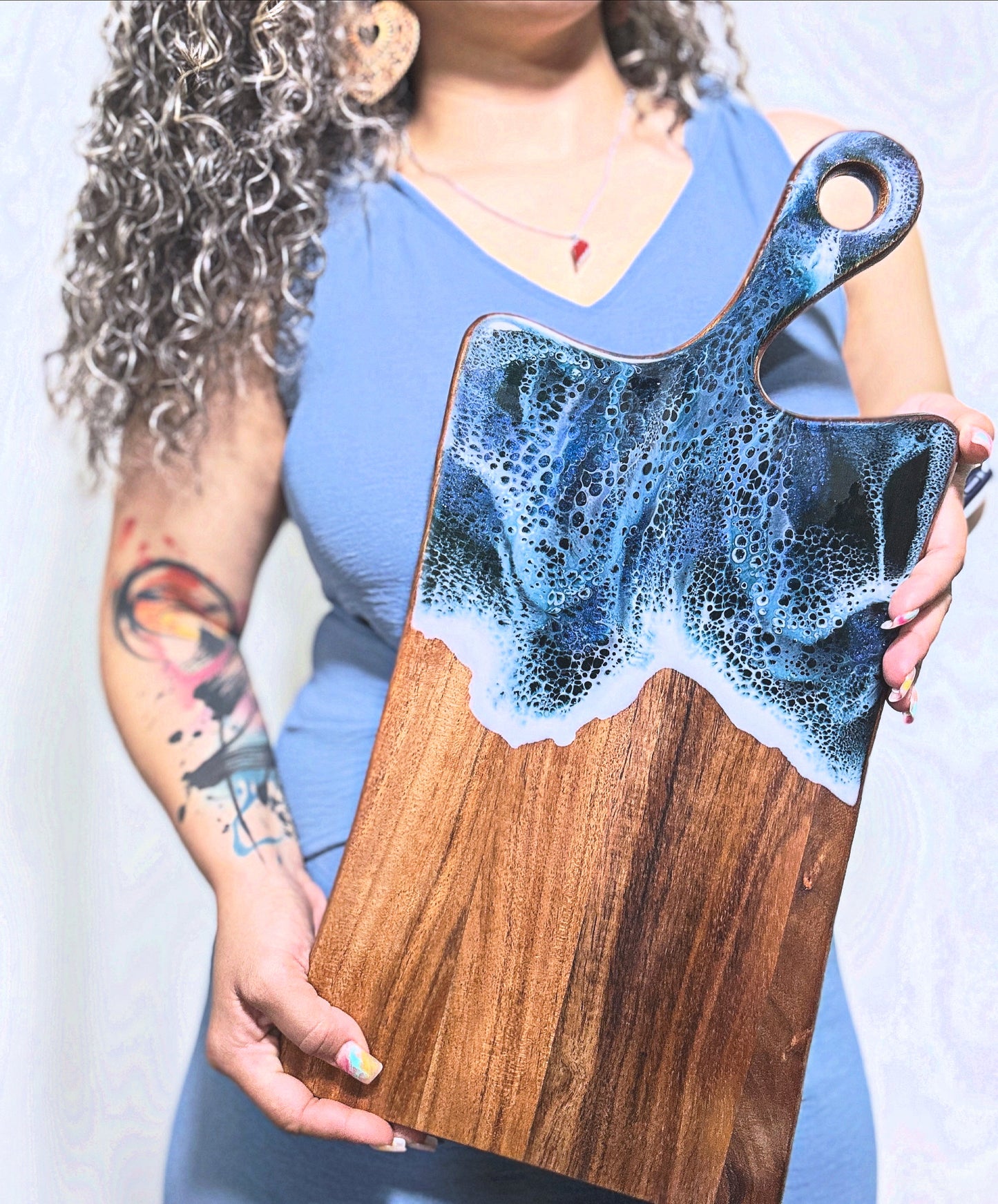 Ocean Wood Cutting Board
