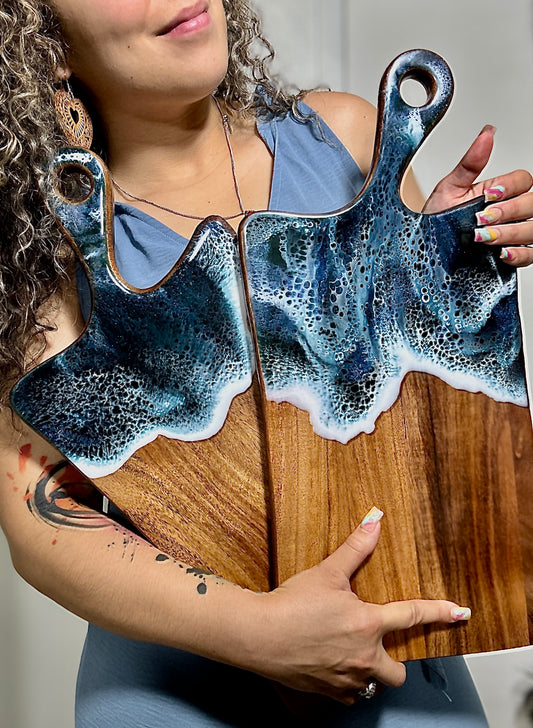 Ocean Wood Cutting Board