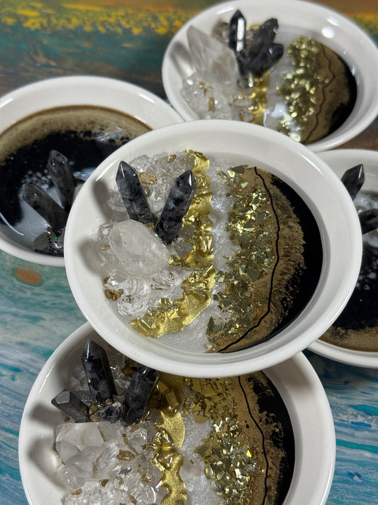 Black Geode Jewelry Tray