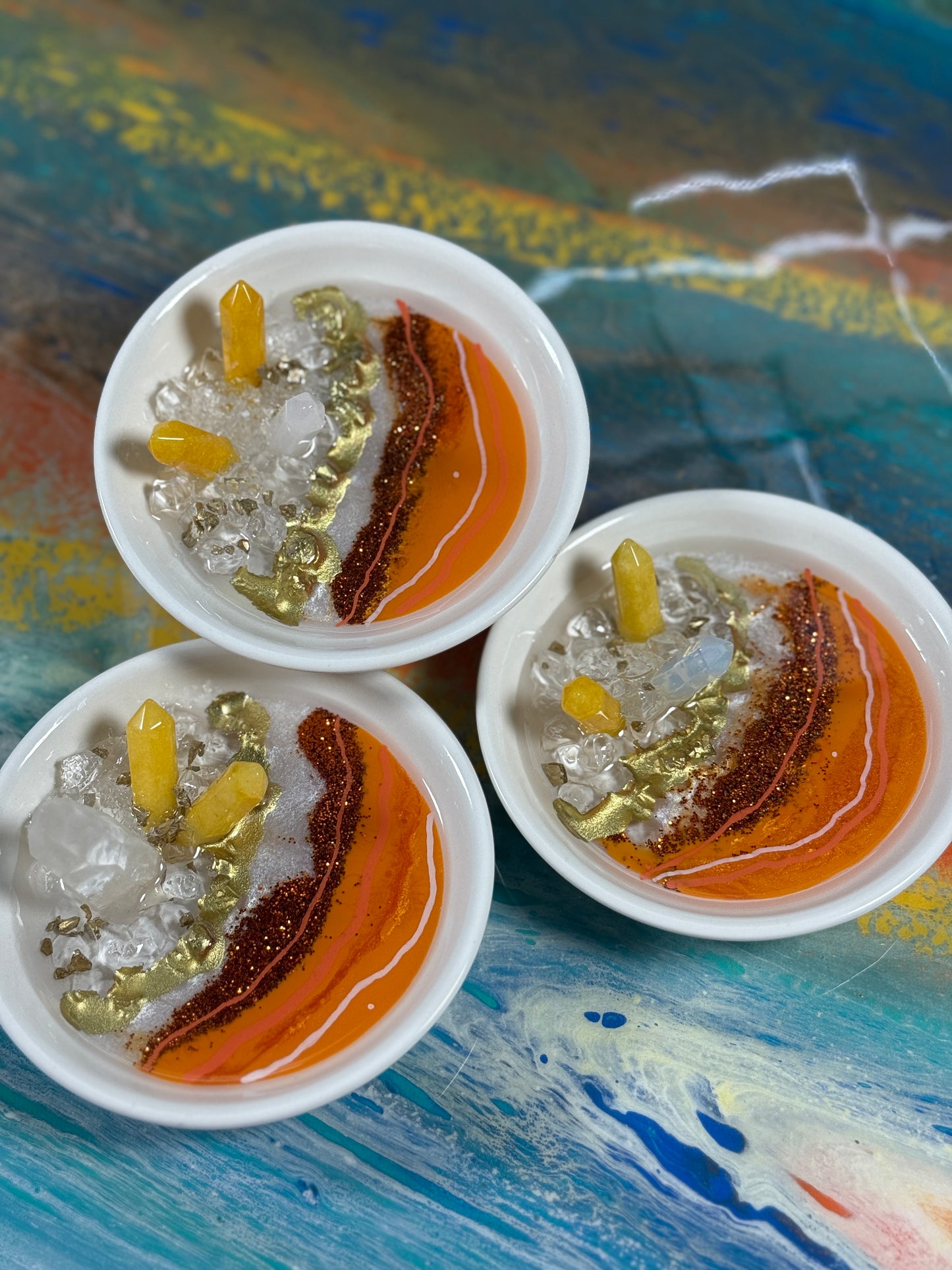 Handcrafted Geode Jewelry Trays
