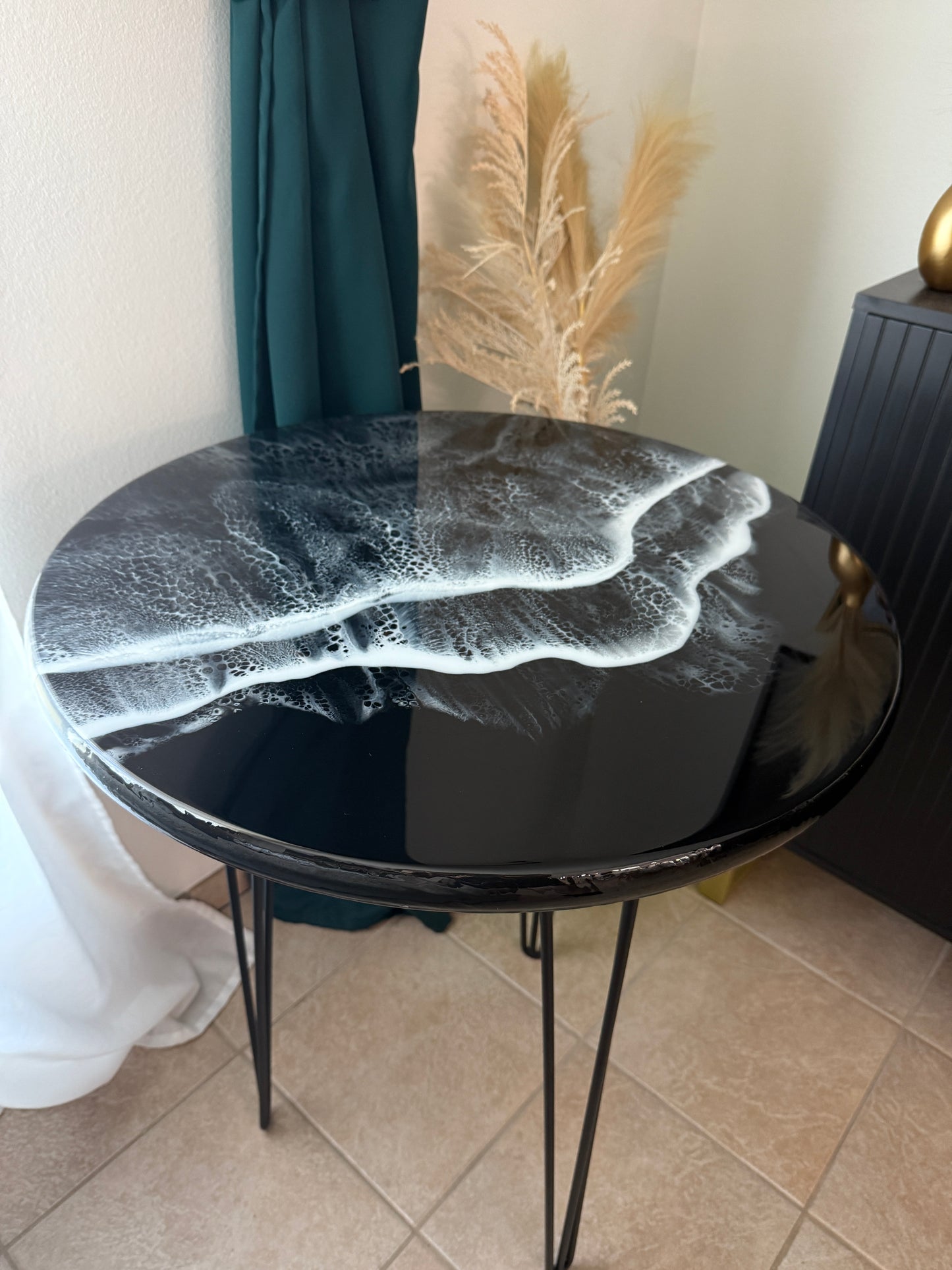 Black Beach Side Table
